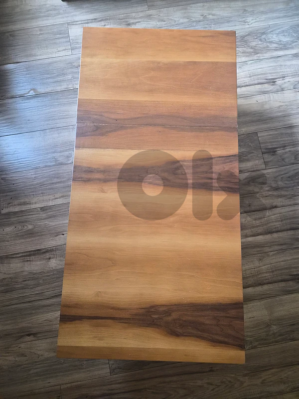 Wooden coffee table with drawers