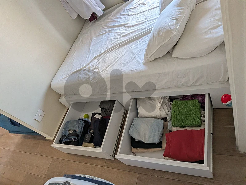 Bed with drawers