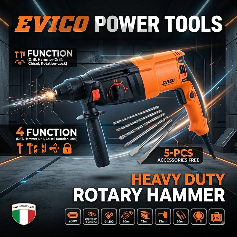 drill sds electric EVICO مقدح