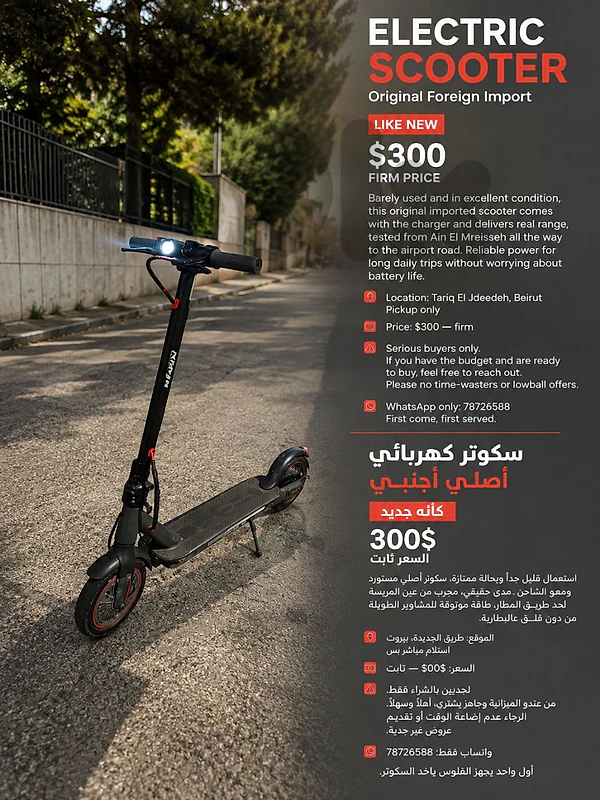 electric scooter