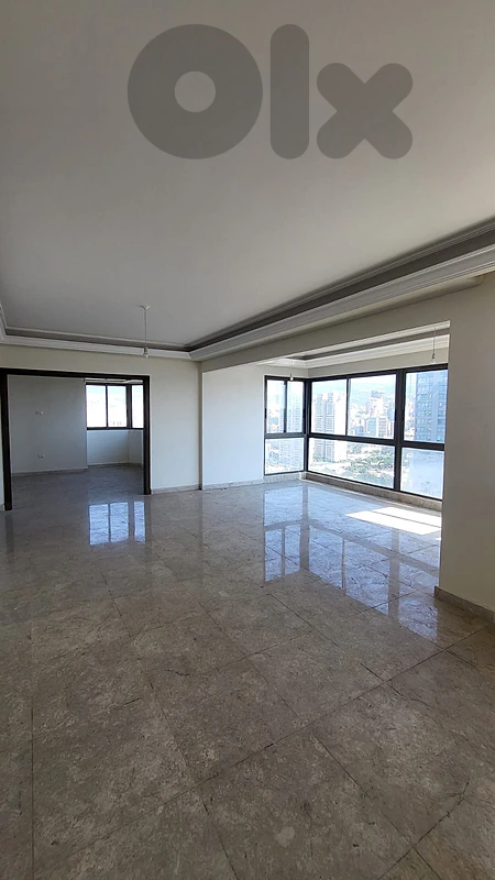Spacious 3BR Apartment with Open City Views — Sioufi, Beirut