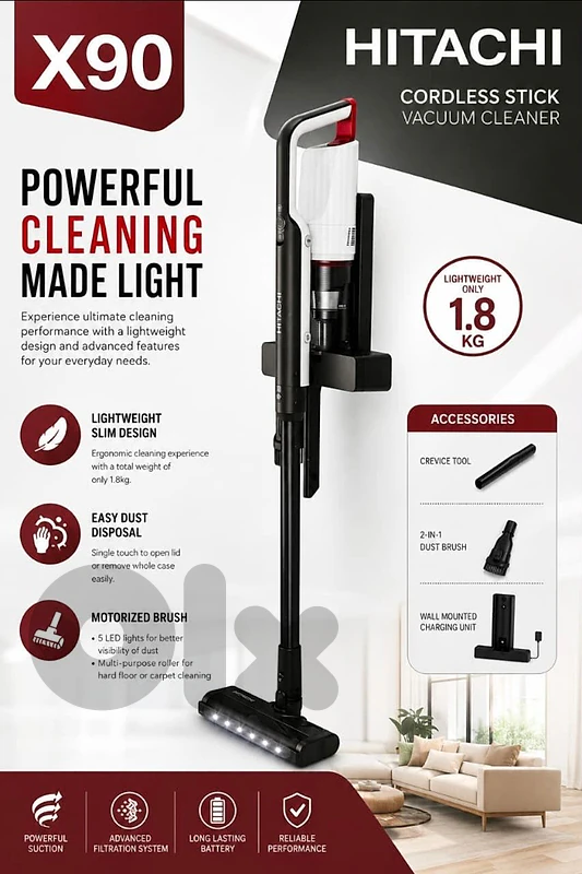 cordless vacuum cleaner HITACHI PV-X90N