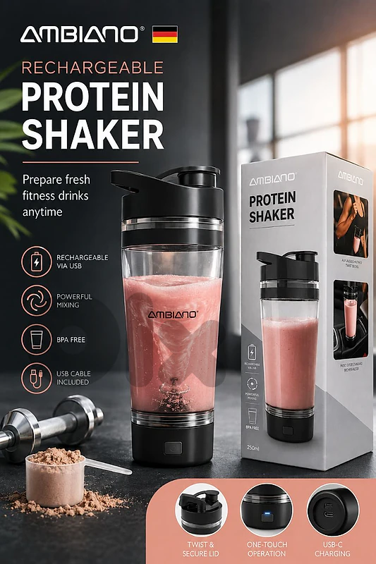 ambiano🇩🇪 rechargeable protein shaker