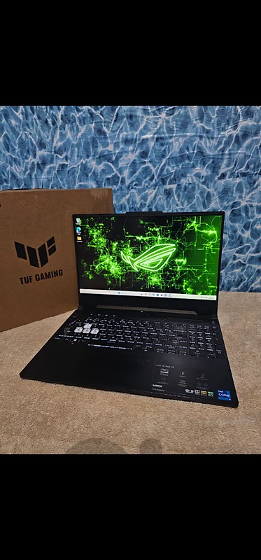 asus tuf gaming laptop with box