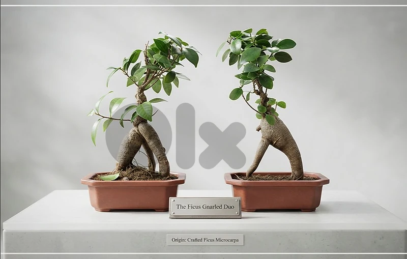 Ginseng Ficus Bonsai mini trees. بونساي