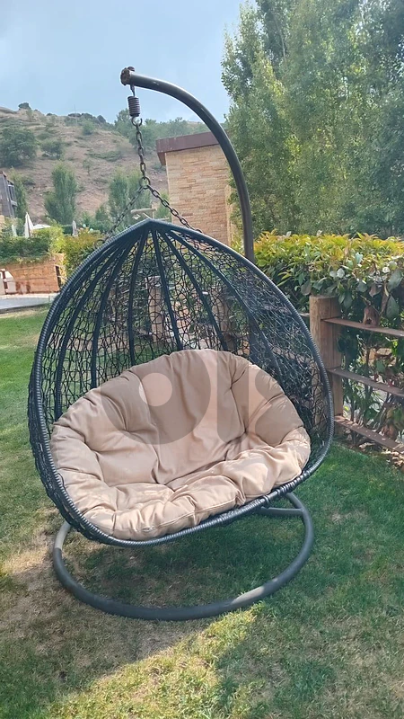 Double Hanging Egg Chair, 2 Seater Swing – Excellent Condition
