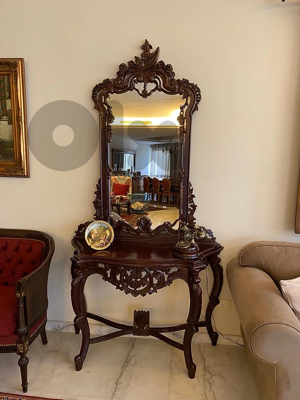 Antique Console table with mirror
