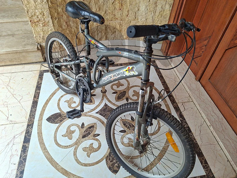 black hors MTB bike