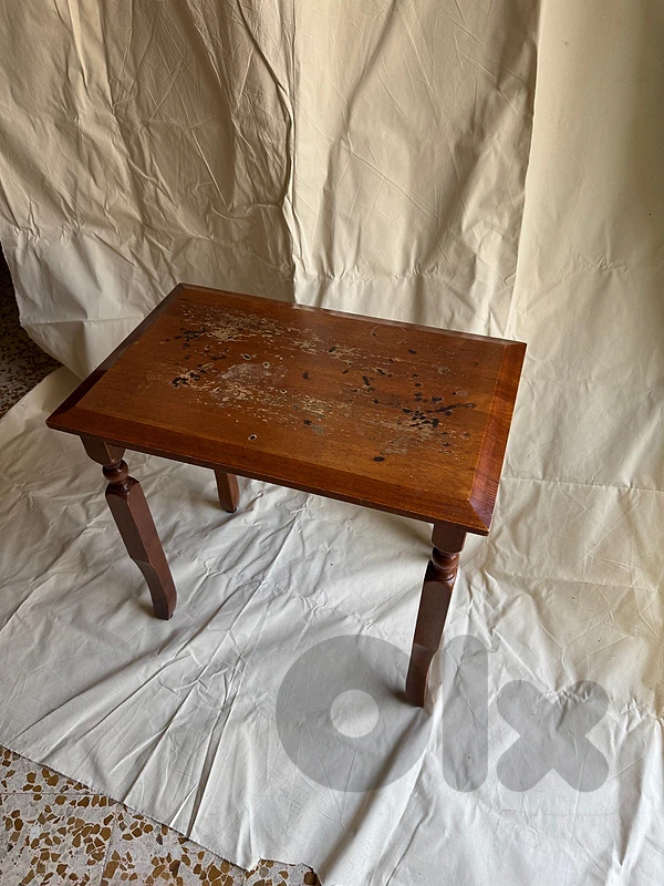 Large Chair + 2 Wooden Tables – For Restoration / Refurbishment