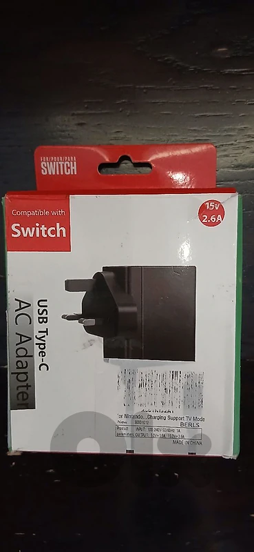 Nintendo switch adapter PD=15V-2.6A