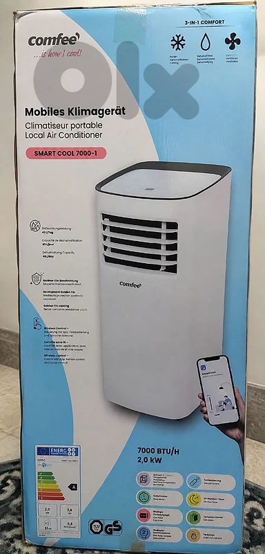 Ac portable Comfee Smart Cool 7000-1 Portable Air Conditioner 3_in_1