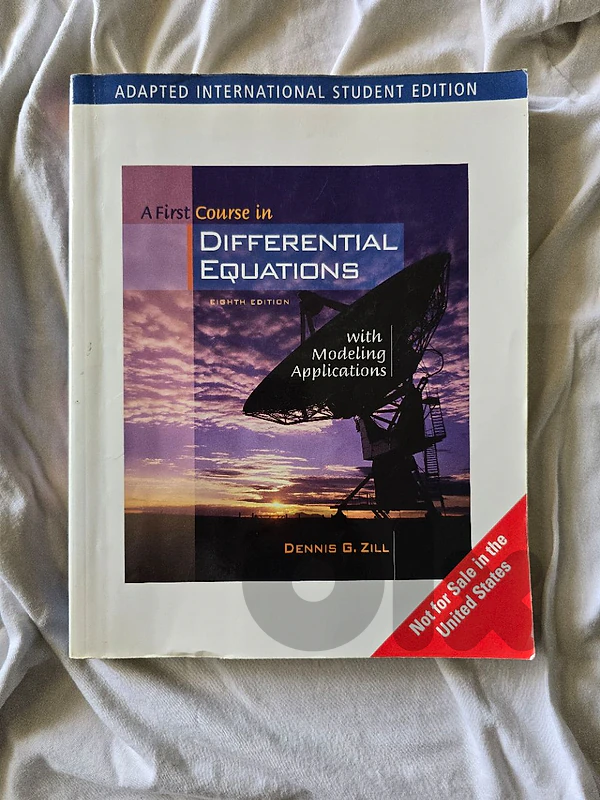 A First Course in Differential Equations with Modeling (8th Edition)