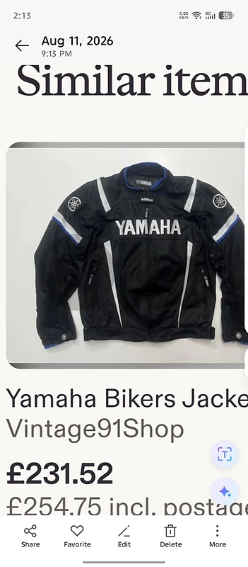Yamaha bikers jackets