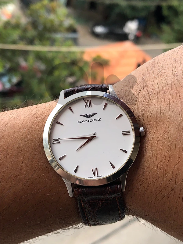 SANDOZ WATCH SWISS MADE SAPPHIRE CRYSTAL ORIGINAL 39MM  CLASSIC