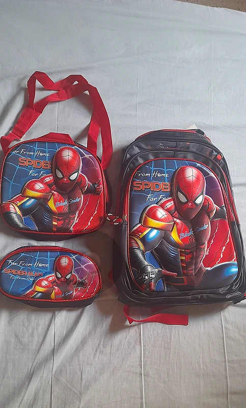 Spiderman backpack full set