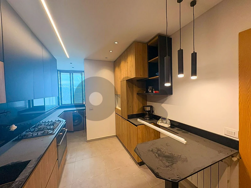 Semi Furnished Apartment in Qornet El Hamra with Mountain View
