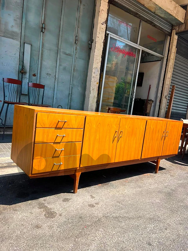 vintage Mid-century sideboard 1960's in good condition 240cm