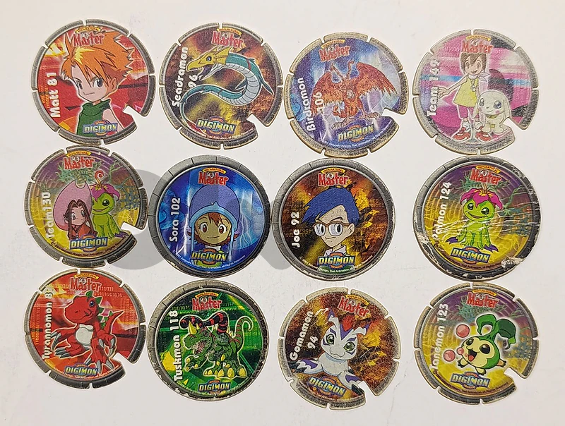 Digimon Master pogs 1999