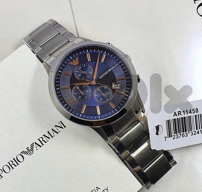Genuine Blue and Silver Emporio Armani watch for men