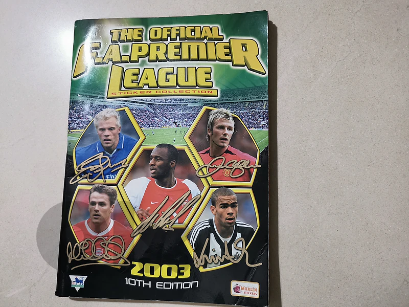 English Premier League 2003 Sticker Book Complete-for retro collectors