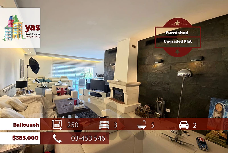 Ballouneh 250m2 | Prime Location | Furnished | Upgraded | Catch | TYT