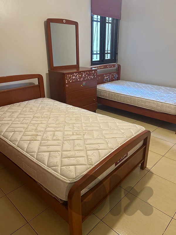 Bedroom with mattresses