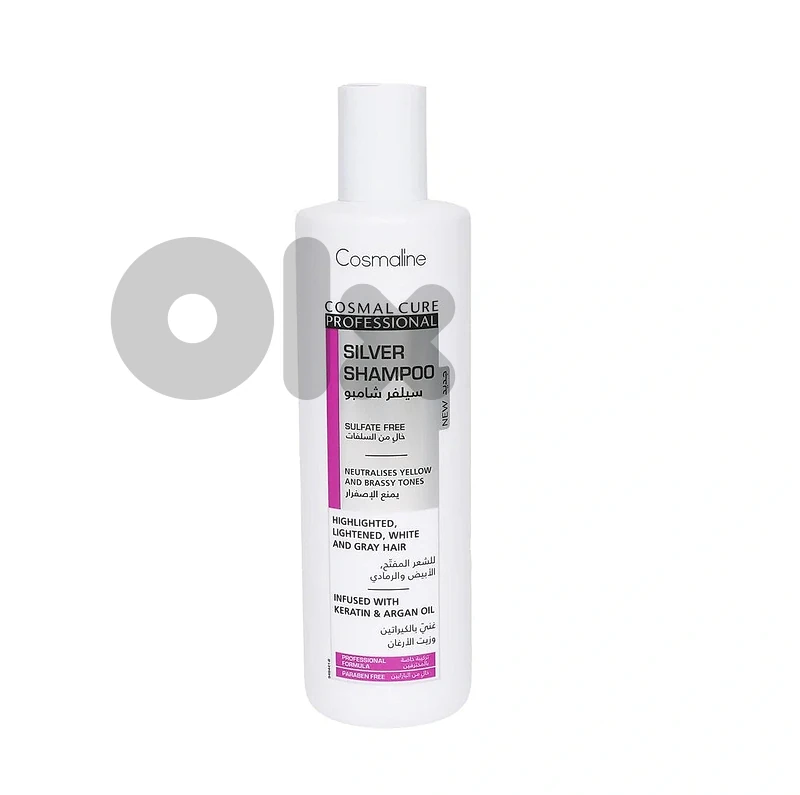 Cosmaline Cosmal Cure Professional Silver Shampoo For Highlighted/Lightened/White/Grey Hair