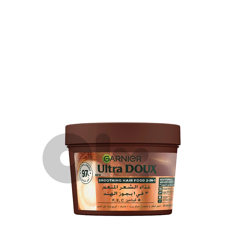 Garnier Ultra Doux Vegan Hair Food Coconut And Macadamia 3-in-1 Treatment Mask For Frizzy Hair Garnier Ultra Doux Vegan Hair Food Coconut And Macadamia 3-in-1 Treatment Mask For Frizzy Hair