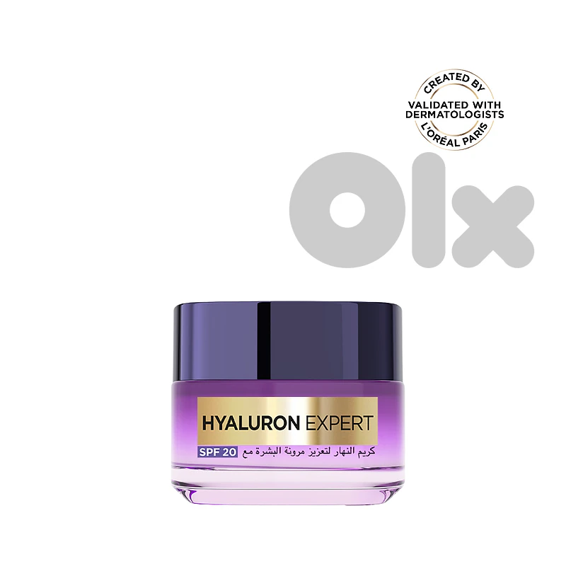 L’Oréal Paris, Hyaluron Expert, Replumping and Moisturizing Day Cream, against Fine Lines, for Intense Hydration, with Hyaluronic Acid and SPF 20, 50ml
