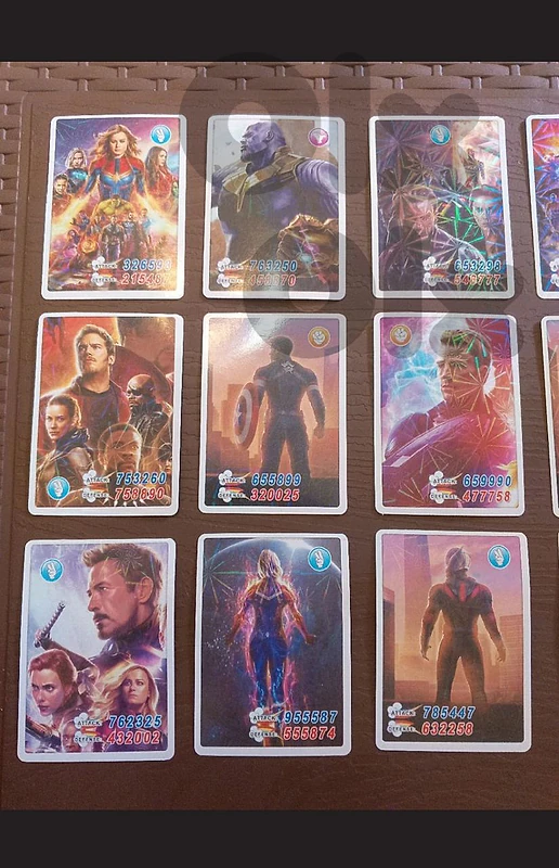 marvel cards avengers