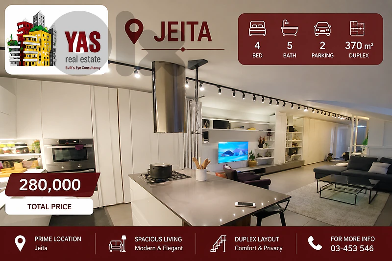 Jeita 370m2 Duplex | Designer’s Signature | Impressive View | Catch |