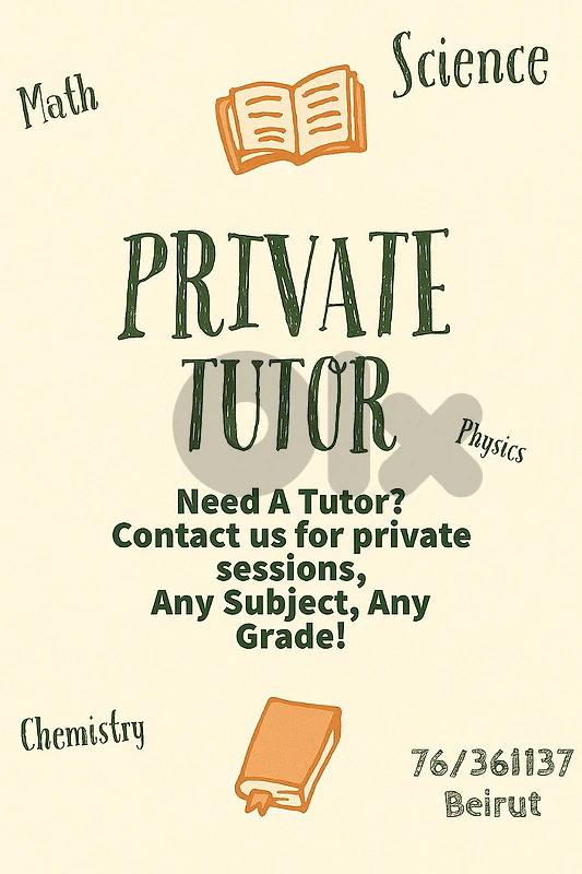 Private Tutor - Teacher - Agenda