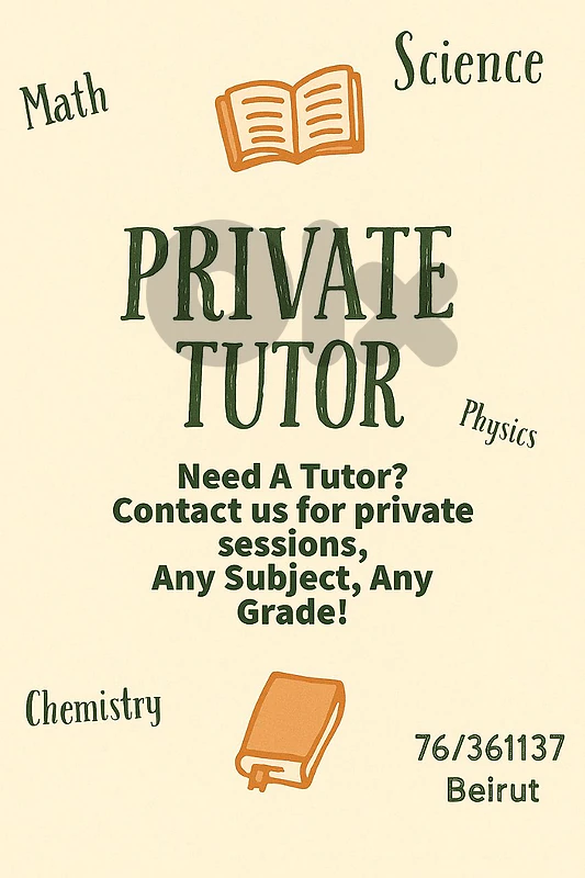 Private Teacher - Tutor - Private Lessons