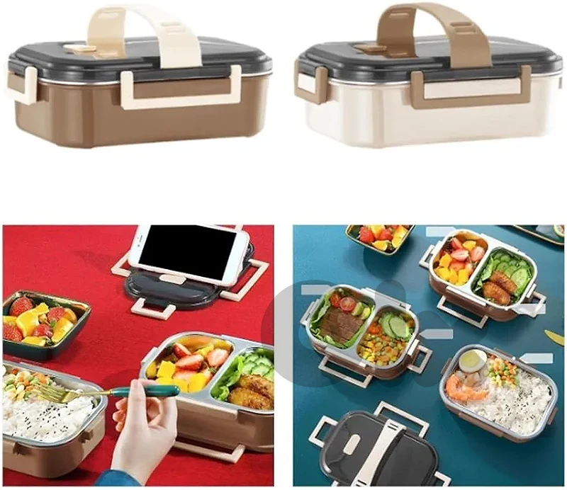 premium stainless steel double layer lunch box