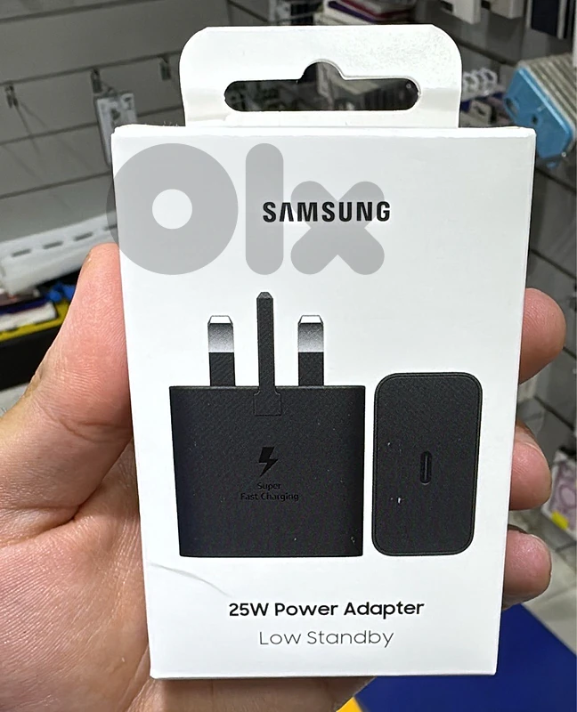 Samsung 25w pd adapter usb-c 3 pin Black