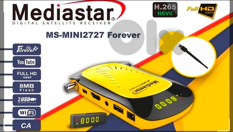 receiver mediastar 2727 one year iptv forever