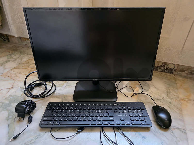 Acer Monitor + Keyboard & Mouse – Full Set