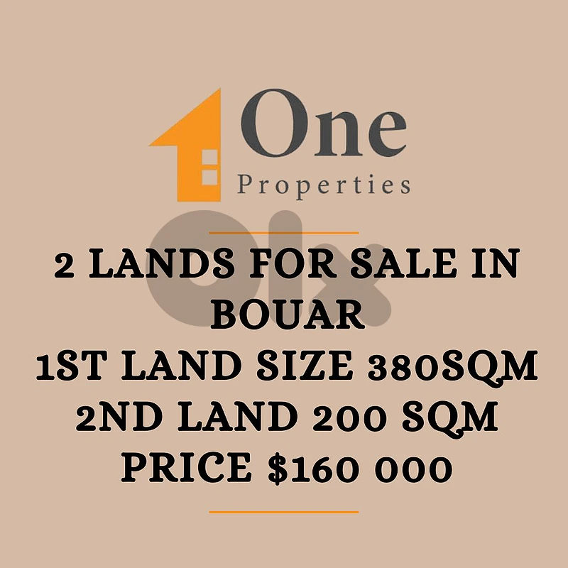 2 LANDS FOR SALE IN BOUAR