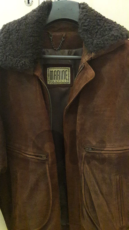 Nubuck leather jacket