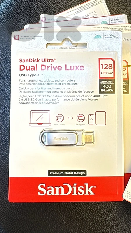 Sandisk Dual Drive Luxe usb-c 128gb