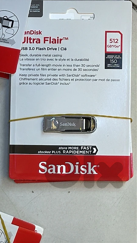Sandisk ultra flair 3.0 flash drive 512gb up to 150mb/s