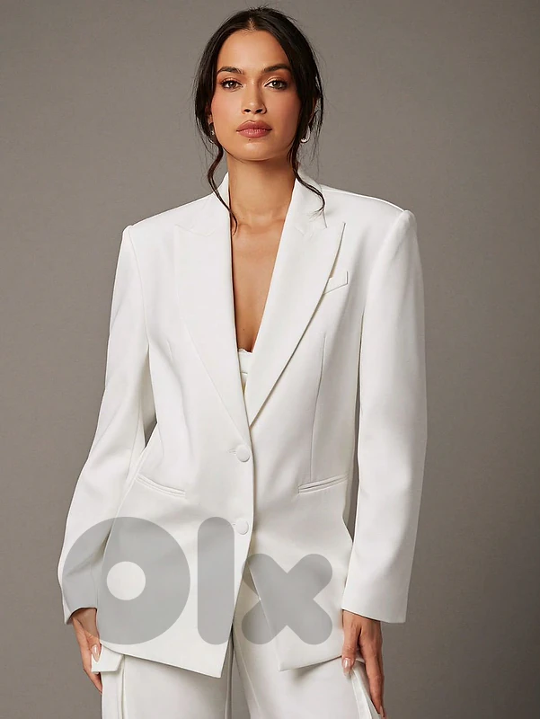 High quality white blazer oversized