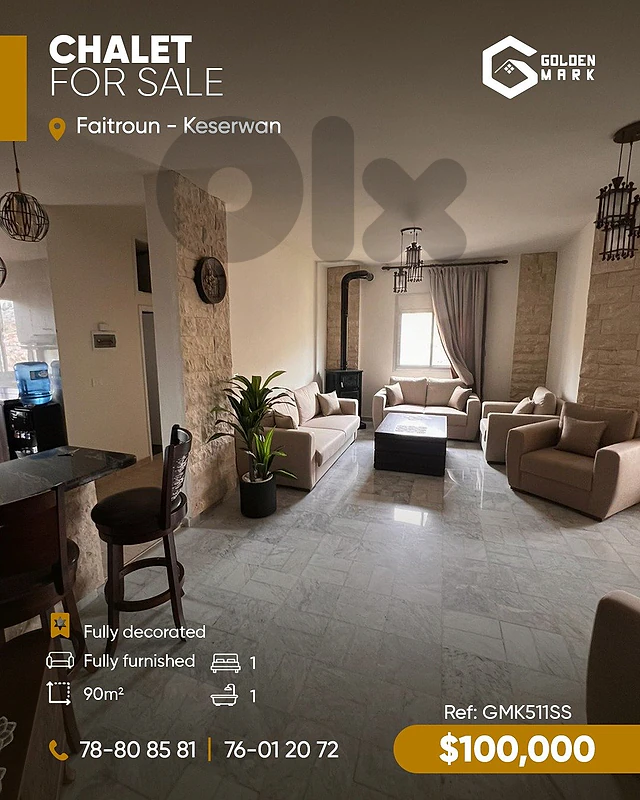GMK511SS - Chalet for sale Faitroun -  شاليه للبيع فيطرون