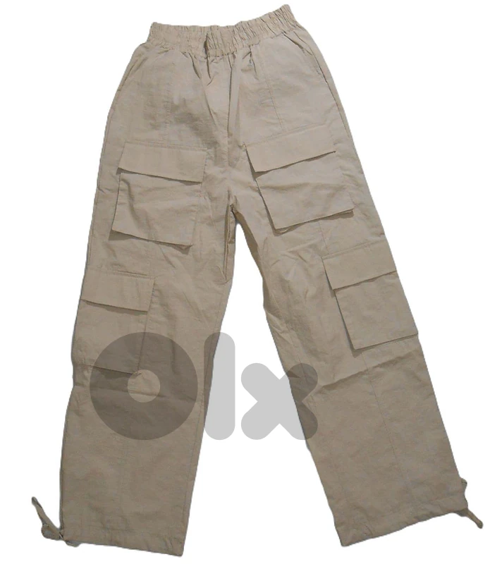 Beige Cargo Pants