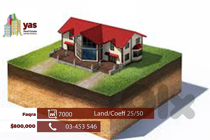 Faqra 7000m2 | Land | Residential | Road Access | Prime Location | WA