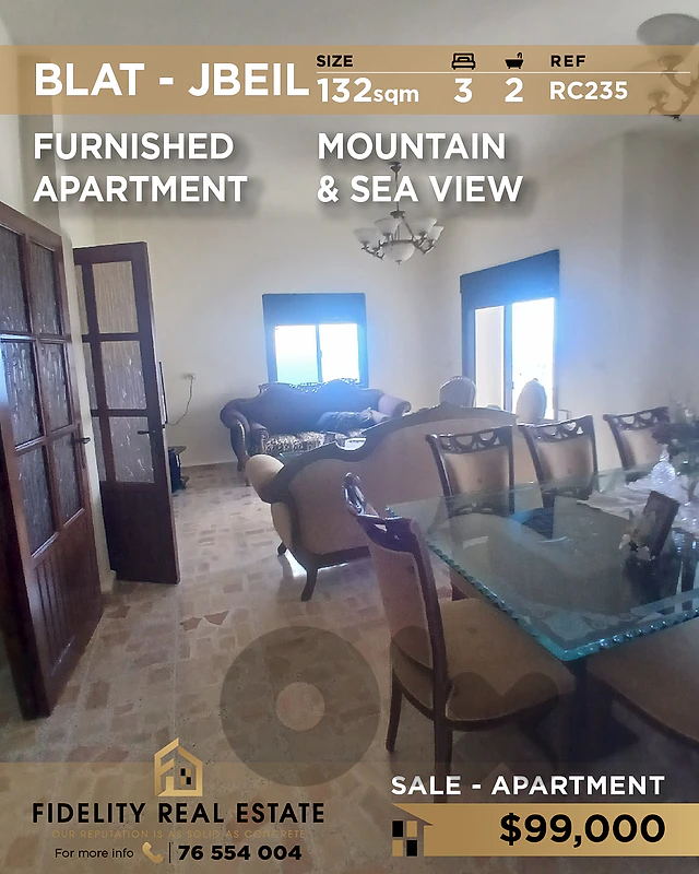 Apartment for sale in Jbeil RC235 شقة للبيع في بلاط