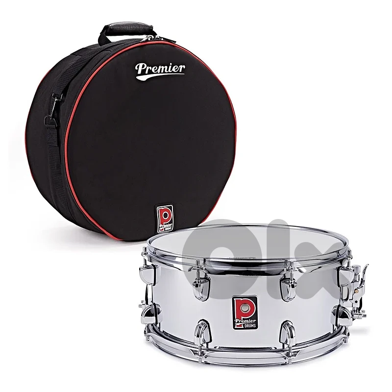 Premier Artist 14" x 6.5" Steel Snare Drum, Chrome