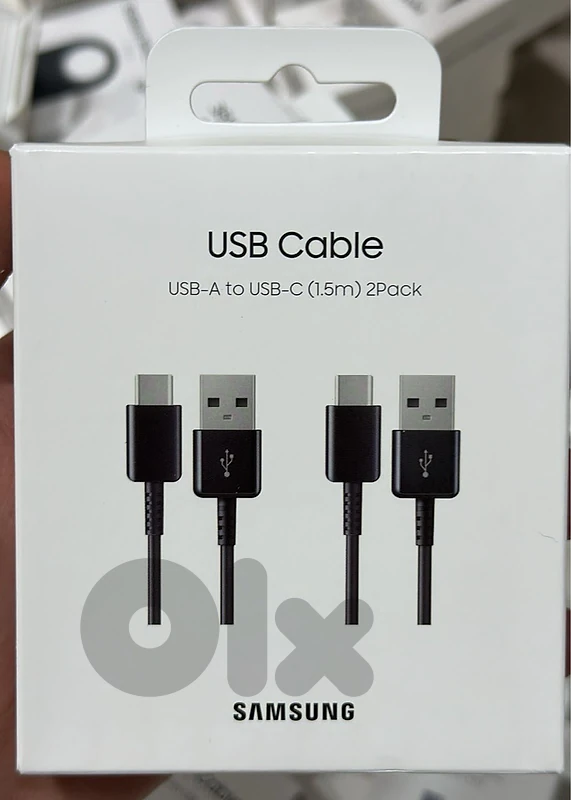 Samsung Usb-A to usb-c cable 1.5m 2 pack black Samsung Usb-A to usb-c cable 1.5m 2 pack black