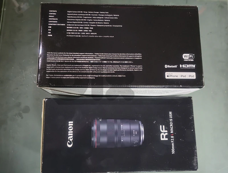 canon R8 + lens Macro RF 100mm F2.8L