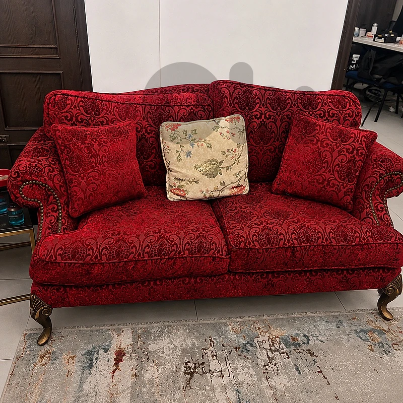 Classic Red Sofa – Good Condition